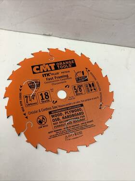 108821 Cmt Orange Tools Po7018 7-1/4 Inch X 18t - Itk Plus #po7018 Fast Framing Blade New