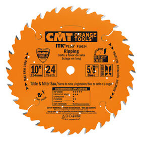 P10024 Cmt Itk Plus Ripping Saw Blade 10 X 24 Teeth Atb Shear