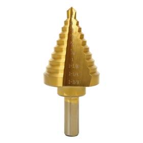 Comoware 431227855791 Step Drill Bit For Metal Titanium Coated Double Cutting Blades Hi