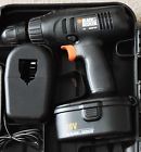 Ps3725 Cordless Battery 8 Decker " 3 Chg Drill 10mm 18v Kit Black Driver Case