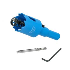 Cortool 939025607151 1 Inch Hole Saw With Arbor For Metal And Wood Cutting Bi-metal Cutter
