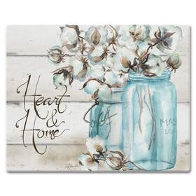 23032 Counterart Heart And Home Farmhouse Themed 3mm Tempered Glass Cutting Board Man