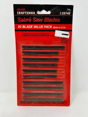 28748 Craftsman New Sears Sabre Saw Blade Assortment Pack Of 20 - Jig O2