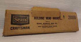 29959 Craftsman Vintage Sears Molding Head Insert 9 In Original Box