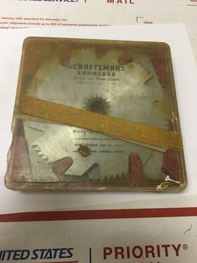 9-3249 Craftsman 3249 Kromedge Groover And Dado 6 Inch Cutters Set Hole 5/8 Vintage