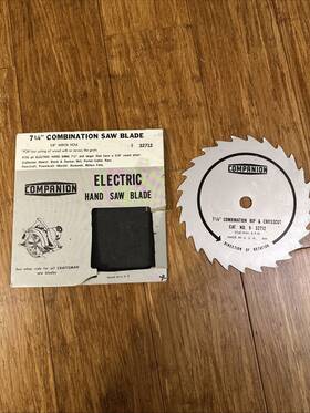 32712 Craftsman Sears Companion Saw Blades 7 1/2 Inch Usa New