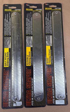 37750 Craftsman 37751 37752 New 3 Vintage Ultra Shaper Blade - Different Profiles Made In Usa