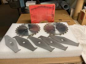 720-3284 Craftsman Vintage Sears 7 Pc Dado Blade Set - Insert And Wrench