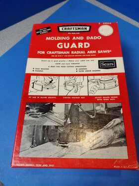 9-29524 Craftsman Sears Radial Arm Saw 7 Inch Molding And Dado Guard #