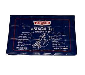 9-3215 Craftsman Vintage No. Bench And Radial Saw Molding Set With 18 Cutters