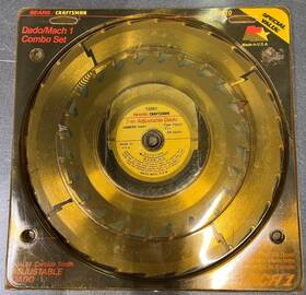 9-32610 Craftsman New Sears Dado/mach 1 Combo Set 7 Inch 24 Tooth And 10 28