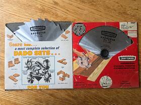 9-32669 Craftsman Two Vtg Kromedge Chisel Tooth 7 Inch - 1/4 Circular Saw Blades