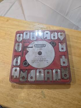 9-32903 Craftsman Vintage Molding Head Cutter Set No. 18 Pc Complete W Case Usa
