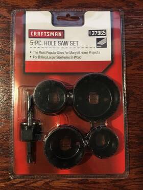 9-37965 Craftsman 5 Piece Hole Saw Set New Best Offer