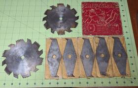 9-4874 Craftsman Groover And Dado Cutters 6 Inch Dia 1/2 Arbor 4 Knock Outs