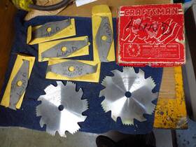 9-4875 Craftsman Groover And Dado Cutters 5/8 Inch Arbor 7 Piece Set 6 Diameter