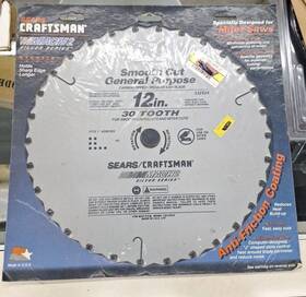 932524 Craftsman 928873 Sealed Vintage Sears 12in Mach 2 Smooth Cut Saw Blade