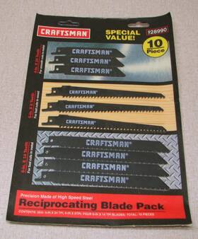928990 Craftsman Vintage Sears Reciprocating Blade Pack 10 Pc