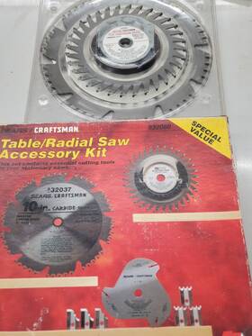 932080 Craftsman Woodworkers Saw Blade Kit