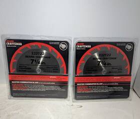 932122 Craftsman Lot Of 2 Sears 7.25 Inch 60 Tooth 5/8 Arbor Made In Usa