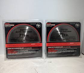 932150 Craftsman Lot Of 2 Sears 7.5 Inch 176 Tooth 1/2- 5/8 Arbor Made In Usa