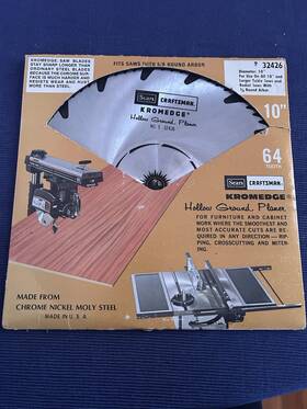 932426 Craftsman Sears Kromedge 10 Inch 64 Tooth 5/8 Arbor Made In Usa