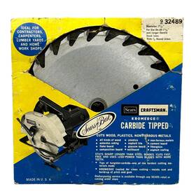 9-32489 Craftsman 932489 Vtg Kromedge Carbide Tipped Circular Saw Blade Wood Plastic