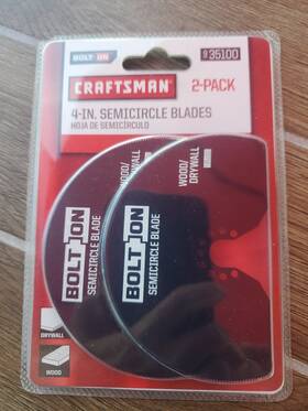 935100 Craftsman Nos 2 Pack 4 Inch Semicircle Blades. #935100