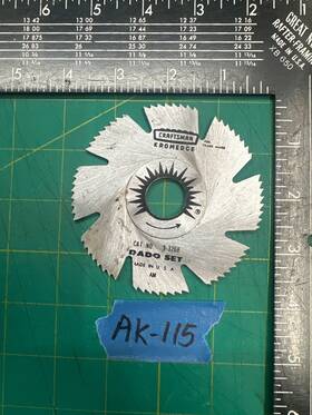 No.9-3268 Craftsman Vintage Kromedge Groover Dado Circular Saw Cutters Blade Usa