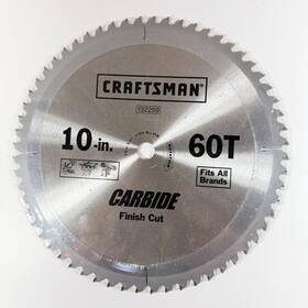 Or35932 Craftsman 10 Inch X 60 Tooth Fine Cut Table Saw Blade