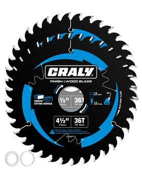 C0436ff-2e Craly 4-1/2 Inch 36 Teeth Fine Finish Wood Cutting Circular Saw Blade 7/8