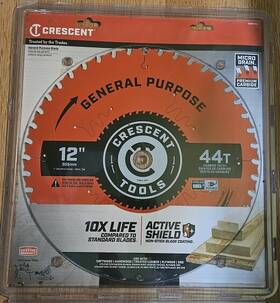 Csbgn-1244 Crescent General Purpose Carbide Blade 12ftft X 44t