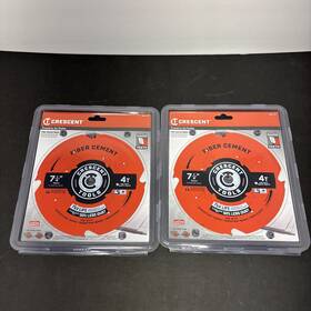 Csbfc-704 Crescent Tools Fiber Cement 7 1/4 Inch Saw Blade Lot Of 2