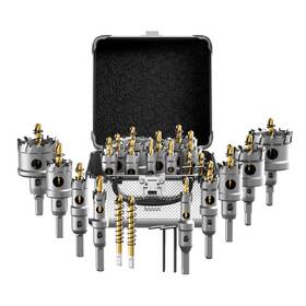 Cs-hjk-9pc Csoom 11pcs Hole Saw Kit- Heavy Duty Carbide Cutter Set For Stainless St