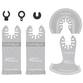 Dkdmjp0001 Daemkod 4 Pack Diamond Oscillating Tool Blade Professional Multi Blades