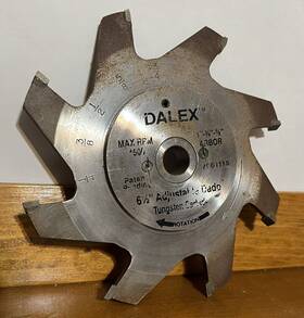 07961115 Dalex 6-1/2ftft Carbide-tipped Adjustable Cutter Head Dado Saw Blade