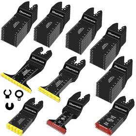 Db005 Dbsawmxn 65pcs Oscillating Tool Blades For Metal Wood Cutting Extra Wide And Long Titan
