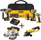 Dck490l2w412391 Dewalt Cordless Combo Kit Tool Grinder Circular Saw 0885911003353