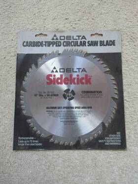 35-032 Delta Sidekick 10 Inch Combination Saw Blade Carbide Tips 50t New