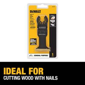 Dewalt 445015522582 Wide Titanium Nitride Coated Oscillating Wood With Nail Blade
