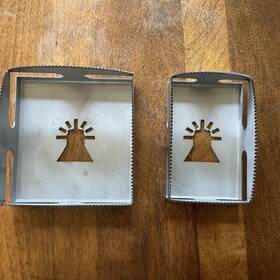 Dewalt 726084185579 2 Pcs Square/rectangle Cutter Compatible For Dewalt/millwaukee Oscillating Tool