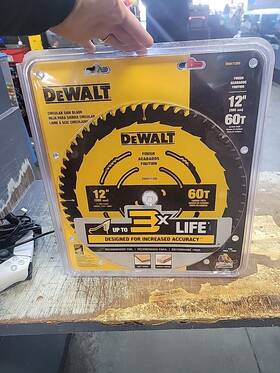 Dwa11260 Dewalt 885911740562 Circular Saw Blade 12 Inch 60t New