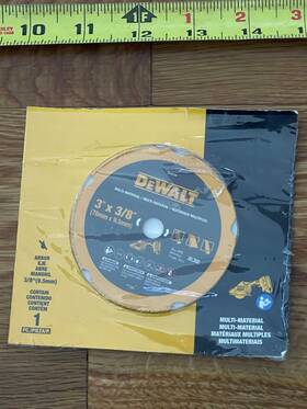 Dw8530 Dewalt 885911754231 3 Inch X3/8 Arbor Multi Material