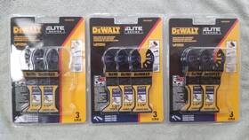 Dewalt 885911976770 X3 Dwa423cset Demo Oscillating 3 Blade Assortment 1 1-3/4 Inch And 2 1-1/4