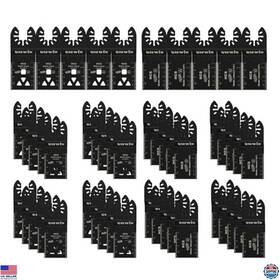 B0f4kd7y8g Dewalt 50 Pcs Universal Oscillating Tool Blades Kit For Wood And Plastic Cutting