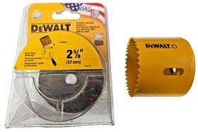 D180042 Dewalt 2-5/8 Inch Bi-metal Hole Saw Usa Made Cuts Wood And Metal