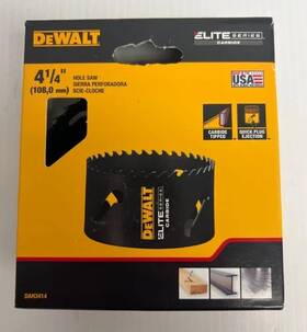 Dah3414 Dewalt New Elite Series Metal Cutting Carbide Hole Saws 4-1/4 Inch D3