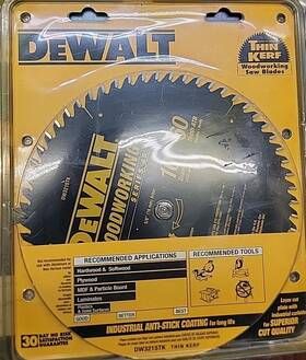 Dw3215tk Dewalt 10 Inch 60 Teeth Saw Blade. Thin Kerf