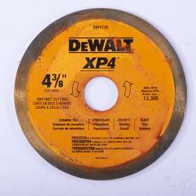 Dw4738 Dewalt 4 3/8-inch Xp4 Porclean And Tile Blade