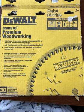 Dw7614 Dewalt Series 60 Premium Woodworking 10 Inch